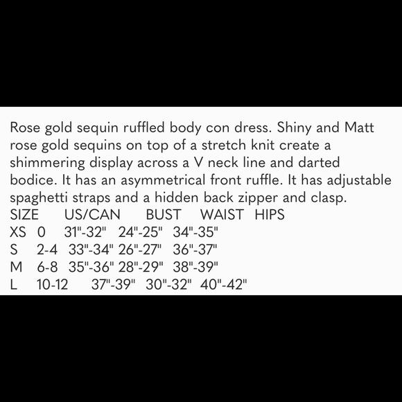 ❌Sold ❌ Lulu’s Rose Gold Clementina Sequin Dress - Picture 9 of 9